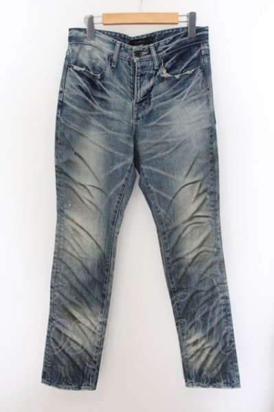 画像1: CIVARIZE / 汚しヒゲ加工デニムパンツ 42 インディゴ O-24-05-23-045-CI-pa-YM-ZT343 (1)