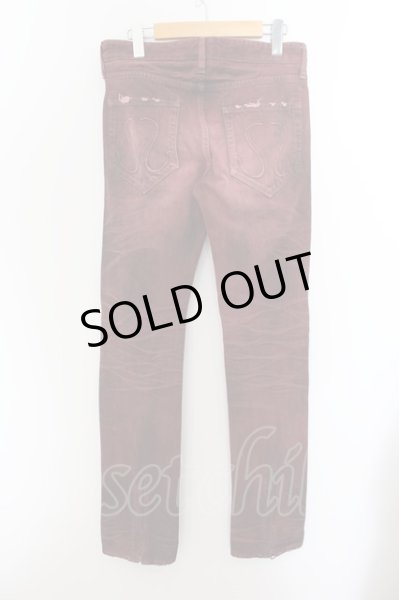 画像2: CIVARIZE / カラー加工裾ZIPデニムパンツ 42 レッド O-24-05-23-053-CI-pa-YM-OS (2)