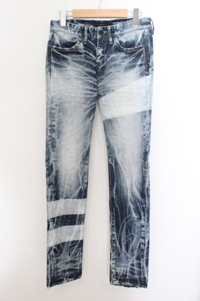 画像1: CIVARIZE / ラインストレッチスキニーデニムパンツ 42 ライトインディゴ O-24-05-23-054-CI-pa-YM-ZT341 (1)