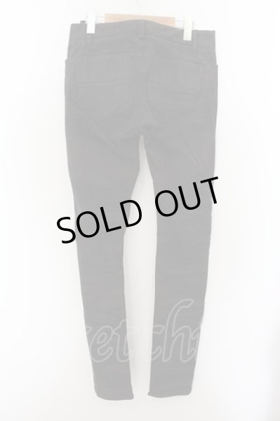 画像2: JOHNNY WOLF / _EASTEND-BLACK_RUST 裾ZIPスキニーデニムパンツ 1 ブラック O-24-05-23-057-JO-pa-YM-OS (2)