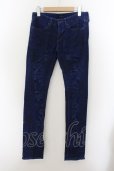 画像1: 【WINTERセール】CIVARIZE / Tearコーティング吹き付け加工デニムパンツ 42 ブルー O-24-05-23-059-CI-pa-YM-ZT343 (1)