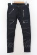 画像1: Black by VANQUISH / ギミックコーティングストレッチスキニーパンツ 30 ブラック O-24-05-23-070-Bl-pa-YM-ZT335 (1)