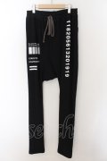 【WINTERセール】A.F ARTEFACT / THIN-DROP SWEATER SARROUEL SKINNY パンツ 3 ブラック O-24-05-23-072-A.-pa-YM-ZT335