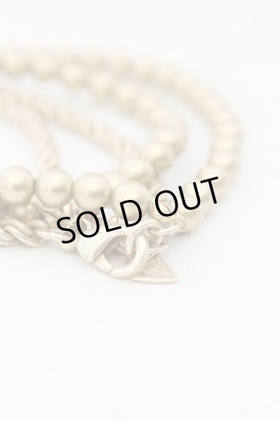 画像2: NO ID. / レイヤードパールブレスレット  ゴールド O-24-05-23-074-NO-ac-YM-ZT471 (2)
