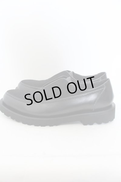 画像2: NO ID. / フロントゴアモカシンシューズ 40 ブラック O-24-05-23-076-NO-sho-YM-ZT3000 (2)