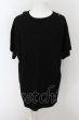 画像1: NO ID. / アシンメトリーレイヤードC-N-Tシャツ 2 ブラック O-24-05-23-007-NO-ts-YM-ZT342 (1)