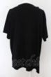 画像2: NO ID. / アシンメトリーレイヤードC-N-Tシャツ 2 ブラック O-24-05-23-007-NO-ts-YM-ZT342 (2)