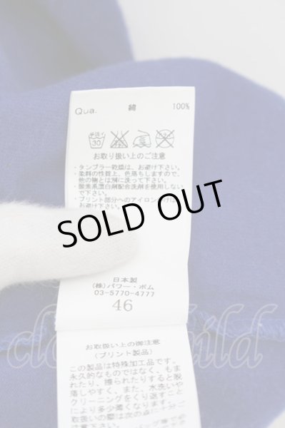 画像3: FUGA / レディープリントVネックTシャツ 46 ブルー O-24-05-23-009-FU-ts-YM-ZT342 (3)