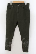 【WINTERセール】CAMBIO / 裾リブ使いストレッチパンツ M カーキ O-24-05-23-015-CA-pa-YM-ZT337