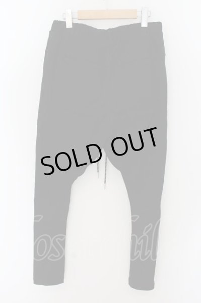 画像2: CAMBIO / ストレッチツイルサルエルパンツ M ブラック O-24-05-23-018-CA-pa-YM-ZT335 (2)