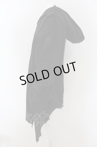 画像2: Roen / 裁ち切りレイヤードレープジャケット M ブラック O-24-05-23-002-Ro-ja-YM-ZT342 (2)