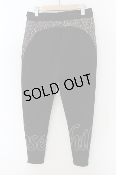 画像2: CAMBIO / レオパード柄使いスウェットパンツ L ブラックｘブラウン O-24-05-23-024-CA-pa-YM-ZT336 (2)