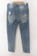 画像2: ATTI / ペインティングダメージルーズデニムパンツ M ライトインディゴ O-24-05-23-026-BE-pa-YM-ZT338 (2)