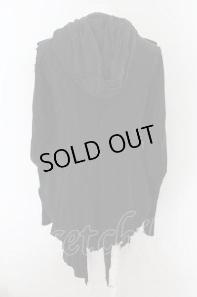 画像4: Roen / 裁ち切りレイヤードレープジャケット M ブラック O-24-05-23-002-Ro-ja-YM-ZT342 (4)