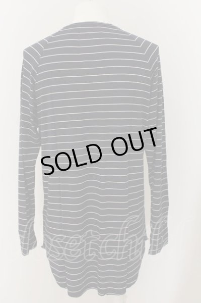 画像2: unrelaxing / モダールボーダーオーバーサイズカットソー L ネイビー O-24-05-26-032-un-to-YM-ZT197 (2)