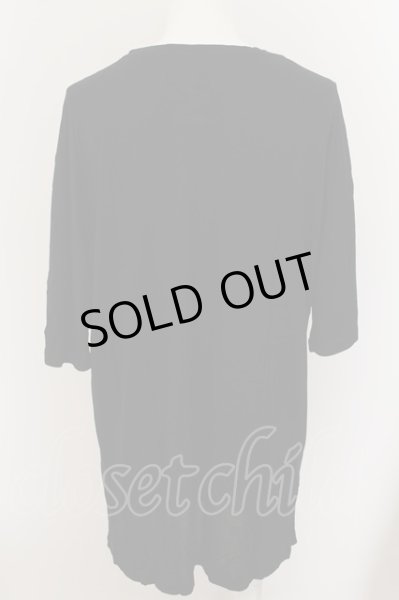 画像2: unrelaxing / レーヨンプリントオーバーサイズTシャツ F ブラック O-24-05-26-034-un-to-YM-ZT197 (2)