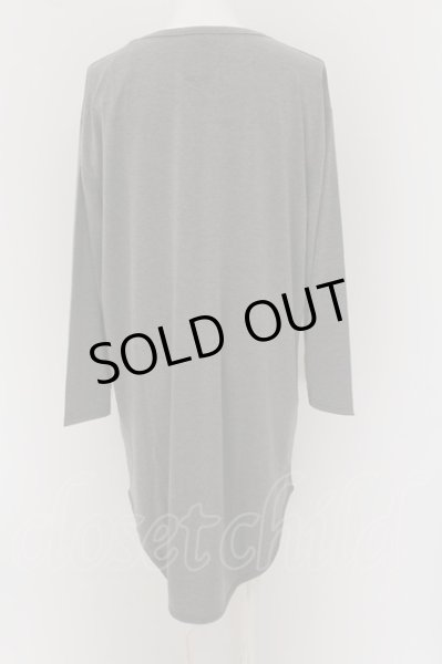 画像2: unrelaxing / オーバーサイズロングスリーブカットソー F グレー O-24-05-26-054-un-to-YM-ZT188 (2)