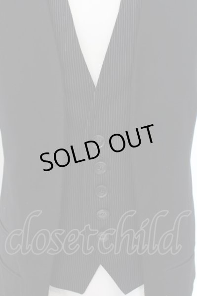 画像2: BUFFALO BOBS / ストライプレイヤードロングベスト 1 ブラック O-24-05-26-008-BU-to-YM-ZT236 (2)