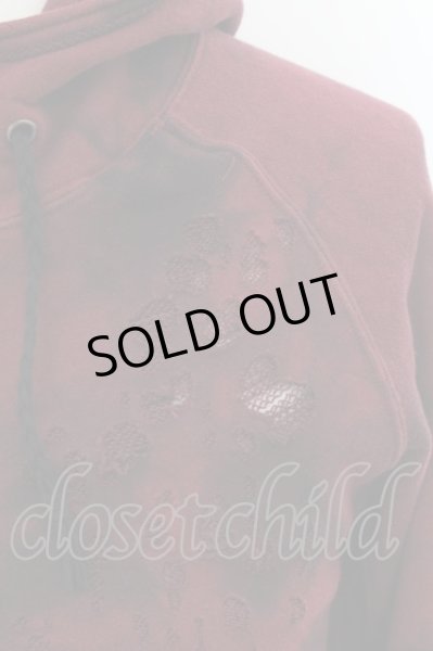 画像3: BERNINGS-SHO / オパールダメージロングZIPパーカー M レッド O-24-05-26-010-BE-to-YM-OS (3)