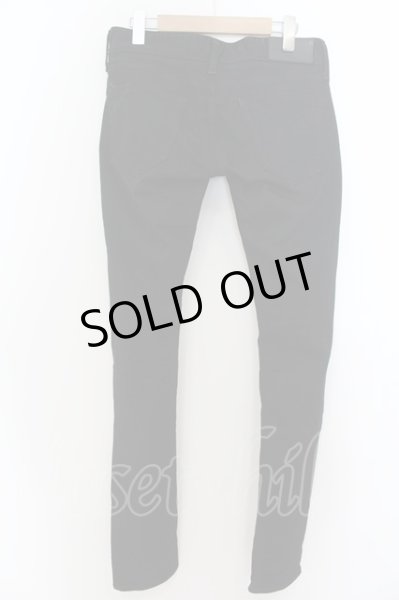 画像2: Black by VANQUISH / サイドコーティングニークラッシュスーパーストレッチスキニーデニムパンツ 28 ブラック O-24-05-27-037-Bl-pa-YM-ZT368 (2)