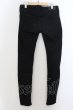 画像2: Black by VANQUISH / ポイントチェッカースーパーストレッチスキニーデニムパンツ 30 ブラック O-24-05-27-040-Bl-pa-YM-ZT364 (2)