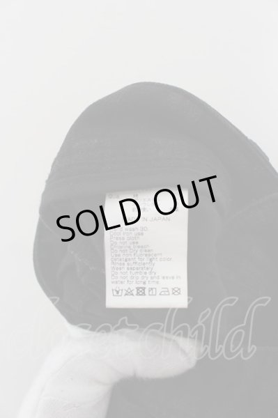 画像3: Black by VANQUISH / ポイントチェッカースーパーストレッチスキニーデニムパンツ 30 ブラック O-24-05-27-040-Bl-pa-YM-ZT364 (3)