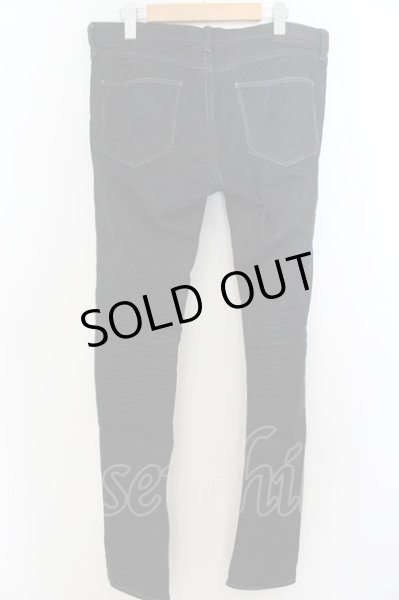 画像2: FUGA / OUT OF BOUNDS コーティングデニムストレッチスキニーパンツ 44 ブラック O-24-05-27-047-FU-pa-YM-ZT469 (2)