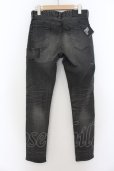 画像2: Black by VANQUISH / スーパーストレッチリペアデニムスキニーパンツ 28 グレー O-24-05-27-005-Bl-pa-YM-ZT (2)