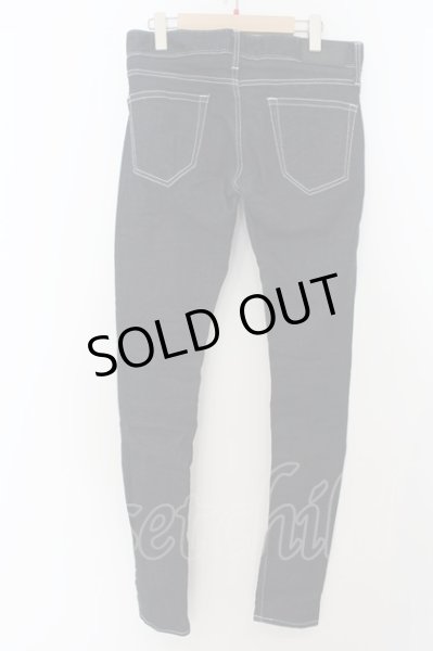 画像2: Black by VANQUISH / ワンウォッシュパワーストレッチスキニーデニムパンツ 31 インディゴ O-24-05-27-007-Bl-pa-YM-ZT329 (2)