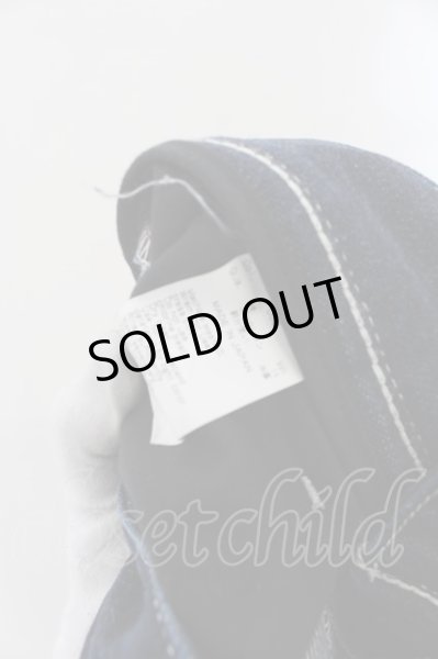 画像3: MURDER LICENSE / ヒゲ加工カーブドスキニーデニムパンツ 42 濃色 O-24-05-27-014-MU-pa-YM-ZT360 (3)