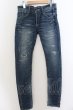 画像1: Black by VANQUISH / スーパーストレッチダメージリペアユーズドスキニーデニムパンツ 28 ライトインディゴ O-24-05-27-023-Bl-pa-YM-ZT361 (1)