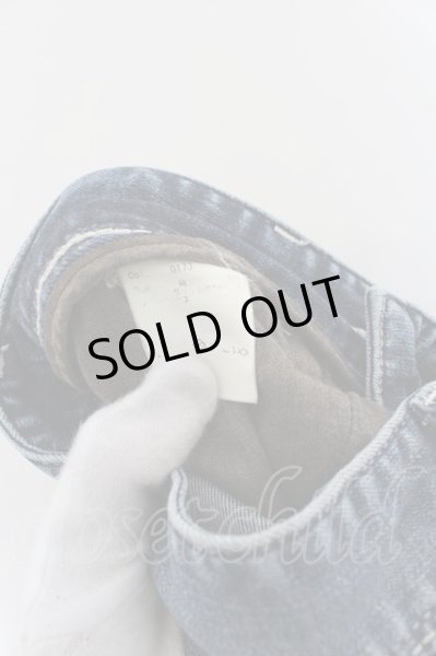 画像3: Black by VANQUISH / スーパーストレッチダメージリペアユーズドスキニーデニムパンツ 28 ライトインディゴ O-24-05-27-023-Bl-pa-YM-ZT361 (3)