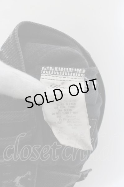 画像3: Roen Jeans / スワロフスキースカルレオパードラインブリーチデニムスキニーパンツ 28 グレー O-24-05-27-024-Ro-pa-YM-ZT361 (3)