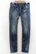 画像1: Black by VANQUISH / USEDヒゲ加工ストレッチスキニーデニムパンツ 28 インディゴ O-24-05-27-031-Bl-pa-YM-ZT357 (1)