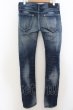 画像2: Black by VANQUISH / USEDヒゲ加工ストレッチスキニーデニムパンツ 28 インディゴ O-24-05-27-031-Bl-pa-YM-ZT357 (2)