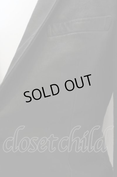 画像2: LGB / JK-2/M【メンズ1】ホースレザーテーラードジャケット 1 ブラック O-24-05-30-032-LG-ou-YM-ZT-ML001 (2)