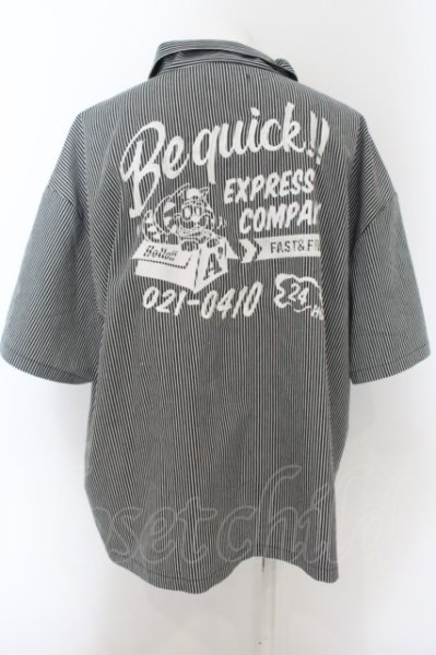 画像2: A'gem / ハーフZIPベースボールシャツ F ブラック O-24-05-30-034-A'-to-YM-ZT326 (2)