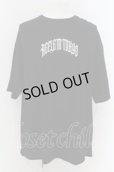 画像1: REFLEM / ラインストーンTシャツ F ブラック O-24-05-30-035-RE-to-YM-OS (1)