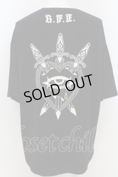 画像2: REFLEM / ラインストーンTシャツ F ブラック O-24-05-30-035-RE-to-YM-OS (2)