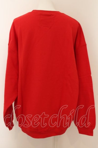 画像2: unrelaxing / スーパービッグトレーナー S レッド O-24-05-30-039-un-to-YM-ZT326 (2)