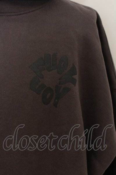 画像2: unrelaxing / 裏起毛バックプリントパーカー  グレー O-24-05-30-041-un-to-YM-ZT325 (2)