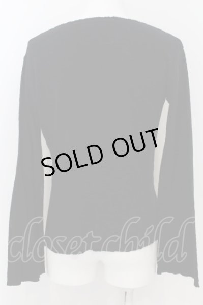 画像3: BACK BONE / 裁断コットンフレア袖カットソー S ブラック O-24-05-30-044-BA-to-YM-ZT181 (3)