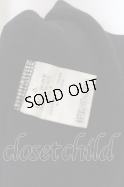 画像4: BACK BONE / 裁断コットンフレア袖カットソー S ブラック O-24-05-30-044-BA-to-YM-ZT181 (4)