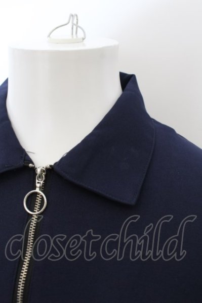 画像2: unrelaxing / ハーフZIPワイドトップス  ネイビー O-24-05-30-049-un-to-YM-ZT181 (2)