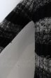 画像2: Roshell / ボーダーリブニットソー L ブラックｘグレー O-24-05-30-006-Ro-to-YM-ZT306 (2)