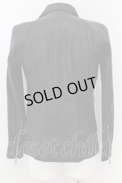 画像3: AKM / ストレッチラムレザーZIPUPシャツジャケット 44 ブラック O-24-05-30-054-AK-ou-YM-ZT-ML003 (3)