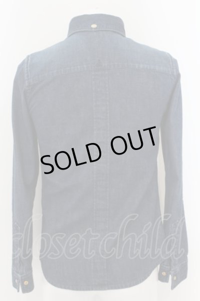 画像3: QL MansionMaker / 比翼デニムシャツ 44 インディゴ O-24-05-30-056-QL-sh-YM-ZT146 (3)