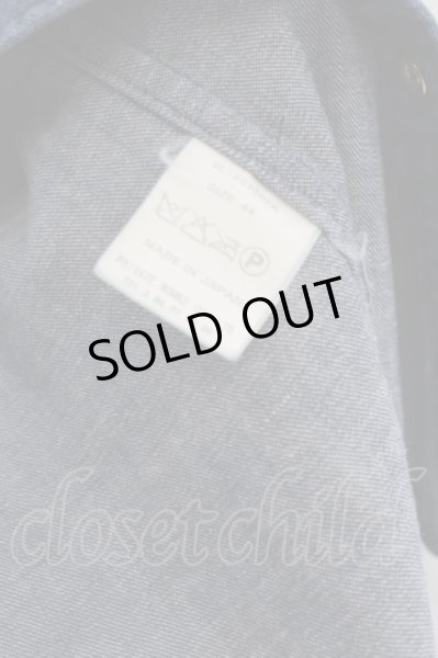 画像4: QL MansionMaker / 比翼デニムシャツ 44 インディゴ O-24-05-30-056-QL-sh-YM-ZT146 (4)