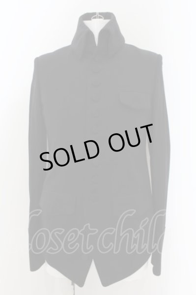 画像1: QL MansionMaker / スタンドカラーナポレオンジャケット 3 ブラック O-24-05-30-057-QL-ou-YM-ZT181 (1)