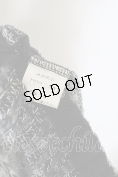 画像4: Roshell / ボーダーリブニットソー L ブラックｘグレー O-24-05-30-006-Ro-to-YM-ZT306 (4)